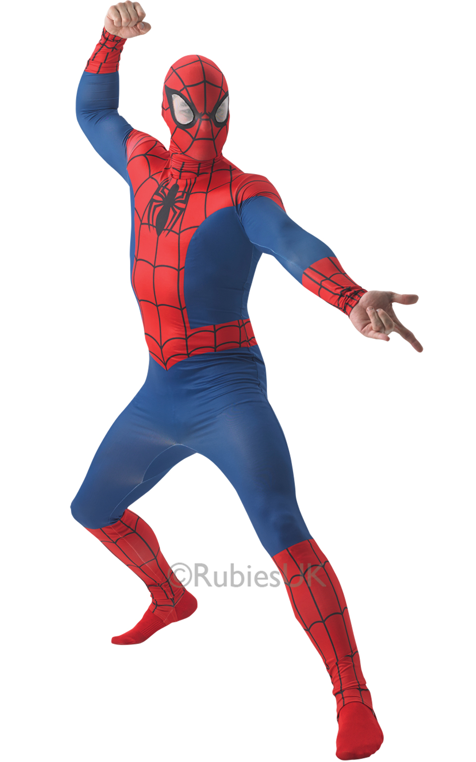 SpiderMan Mens Superhero Costume XL Size Costumes Mega Fancy Dress